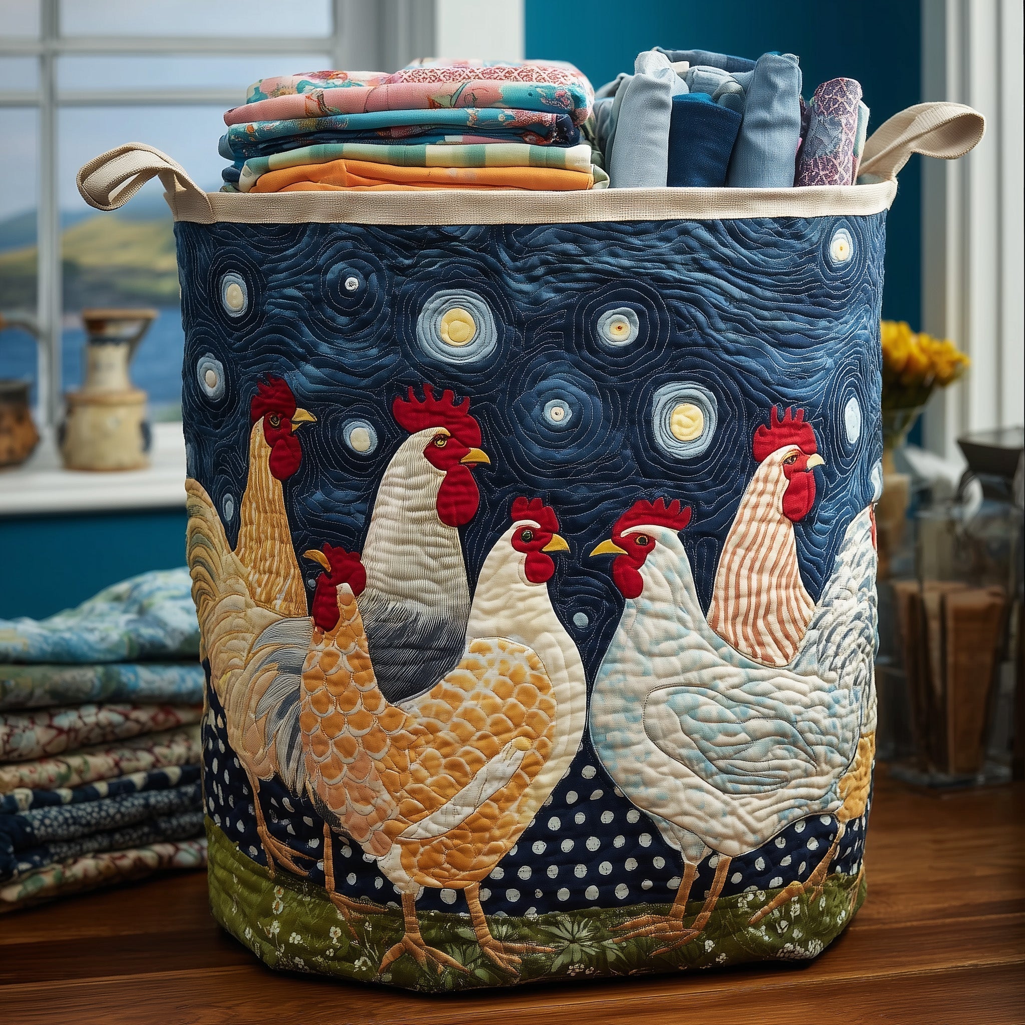 Chicken Dream Laundry Basket