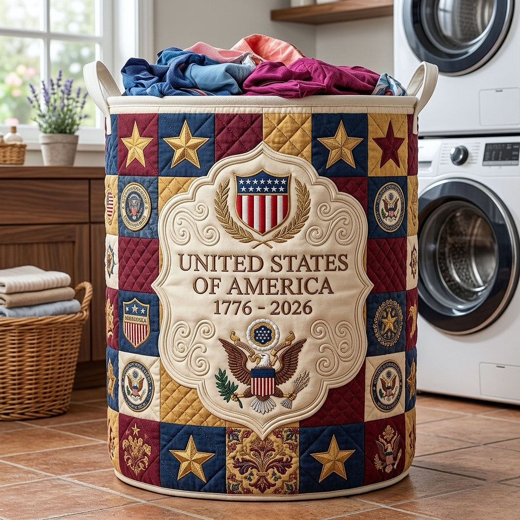 Heritage Quilted Laundry Basket