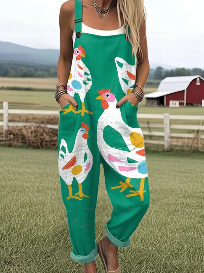 Cluckin’ Whimsical I Jumpsuit
