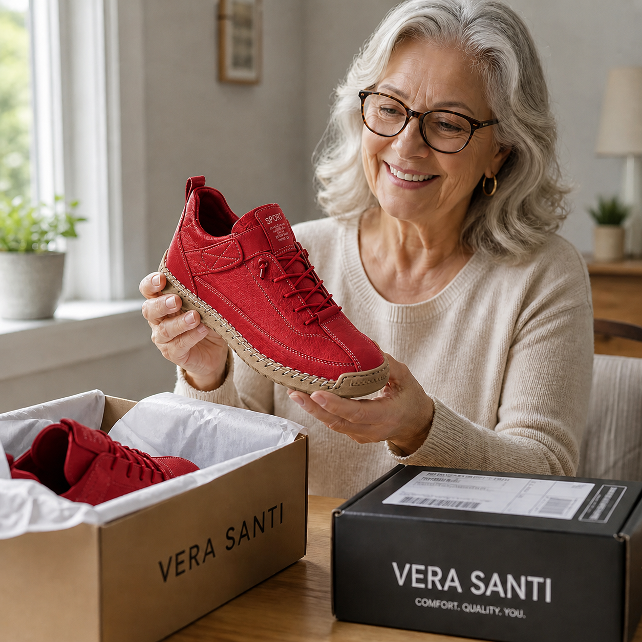 MIA ORTHOPEDIC SNEAKERS - RED