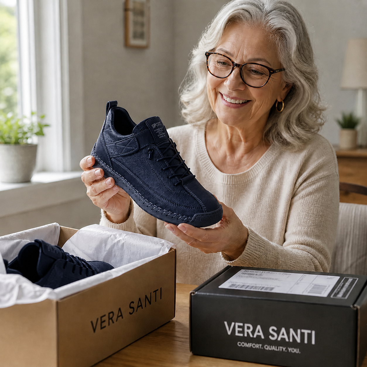 MIA ORTHOPEDIC SNEAKERS - NAVY BLUE