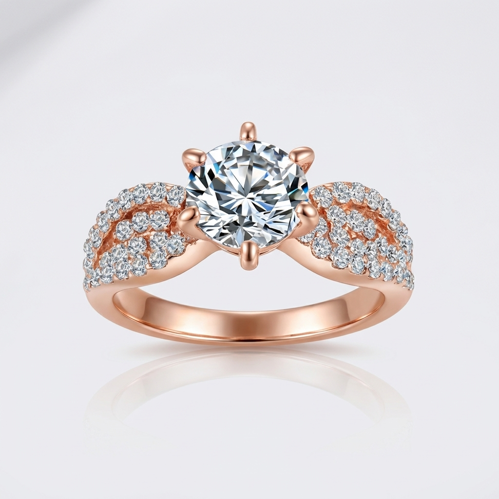 ROSE GOLD DIAMOND LEGACY RING