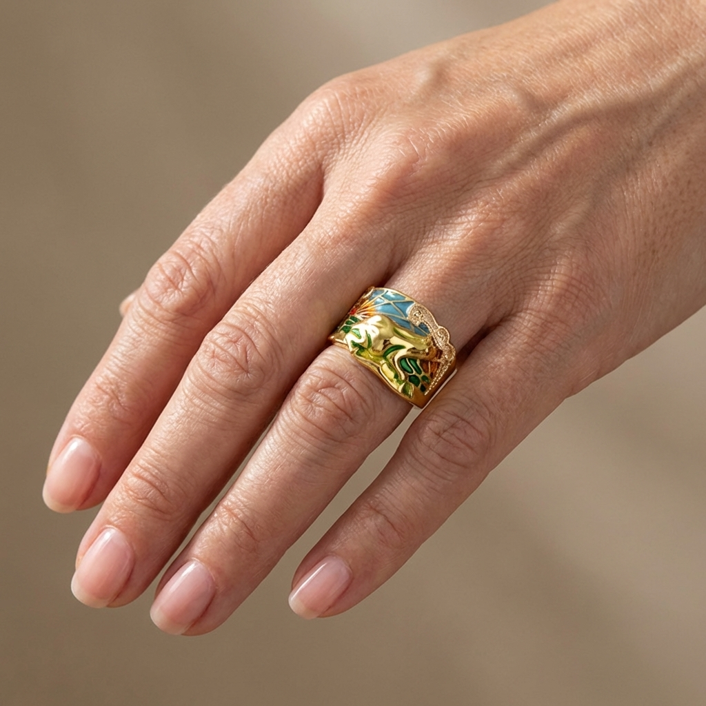 ROSE GOLD TIMELESS ORNATE RING