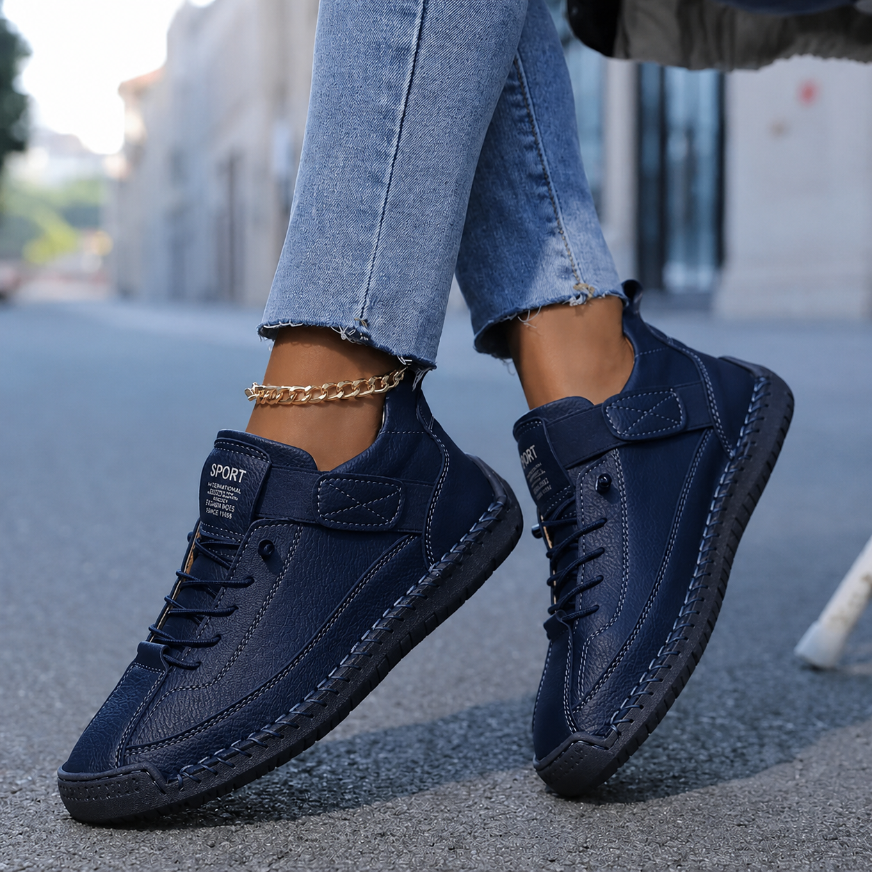 MIA ORTHOPEDIC SNEAKERS - NAVY BLUE