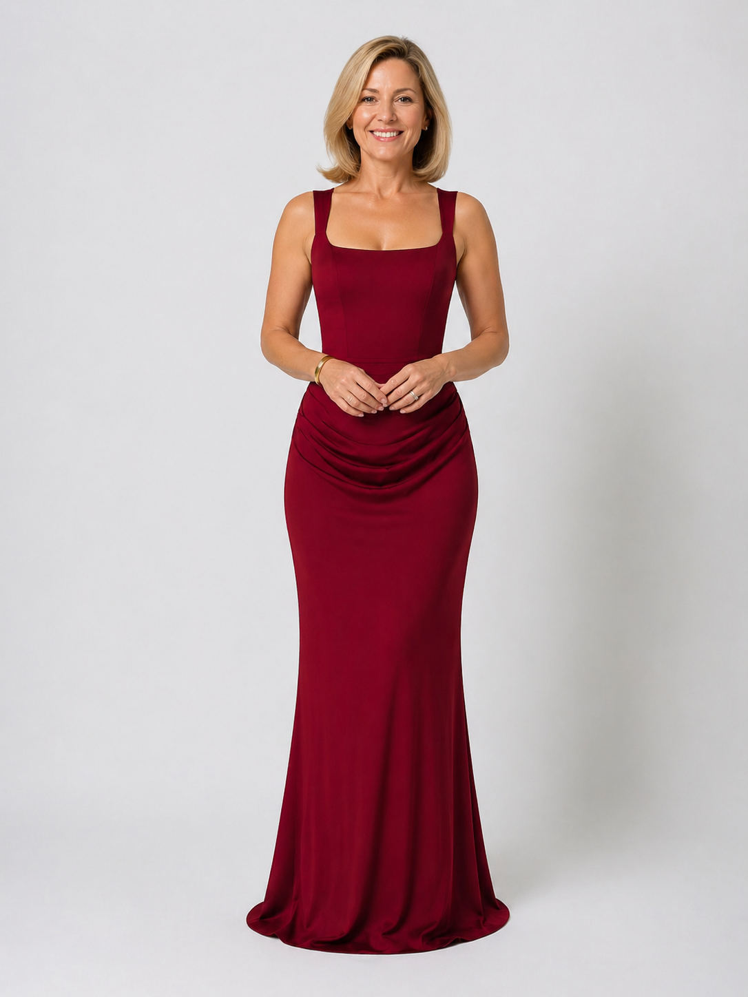 Lenore Draped Maxi Dress