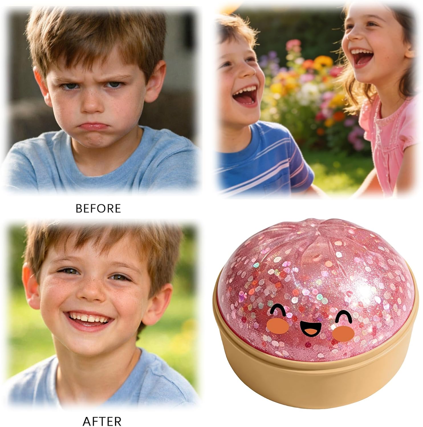 Giant Glitter Dumpling Squishy