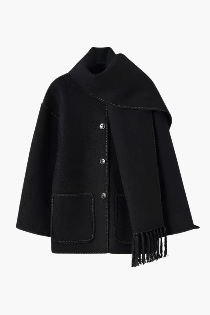 Kabát Amara s haute couture výšivkami