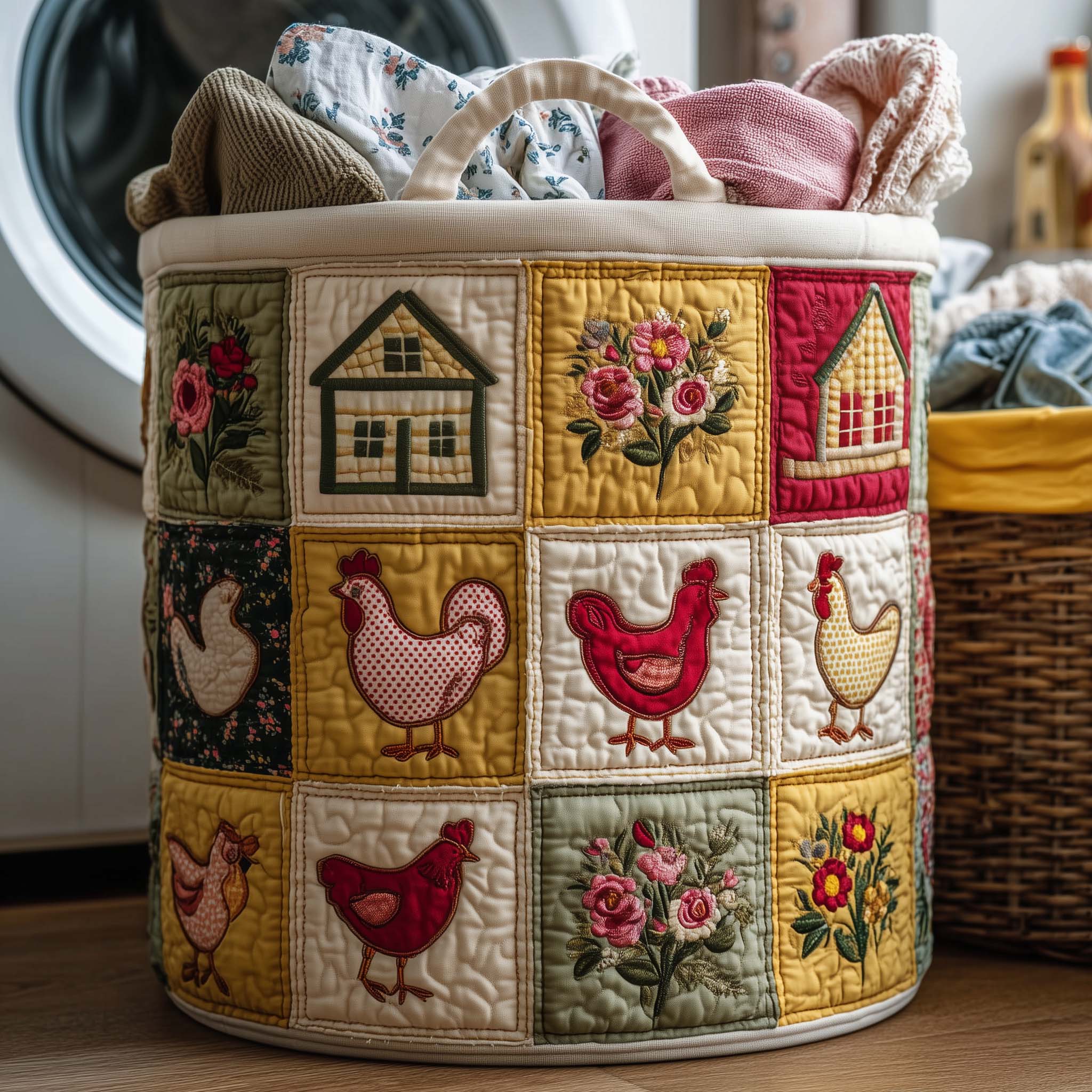 Quilted Laundry Basket Coop Sweeties