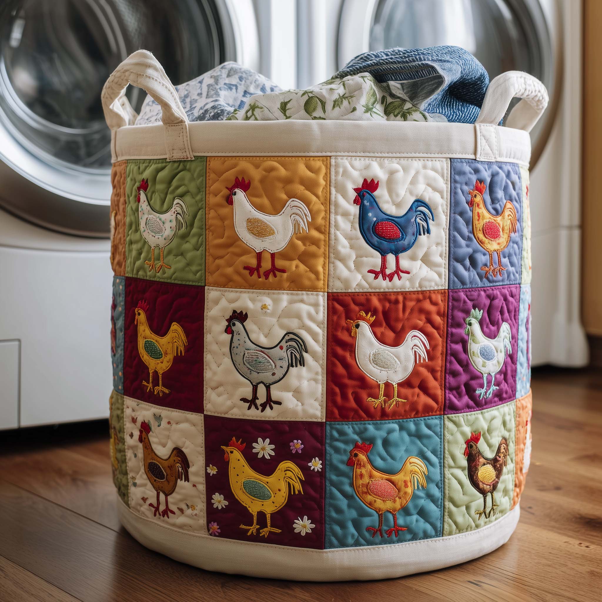 Quilted Laundry Basket Coop Sweeties