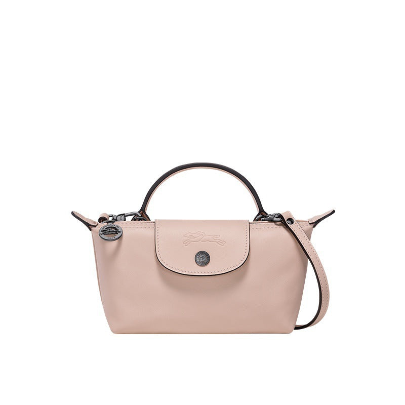 Mini Leather Tote Bag - Pink
