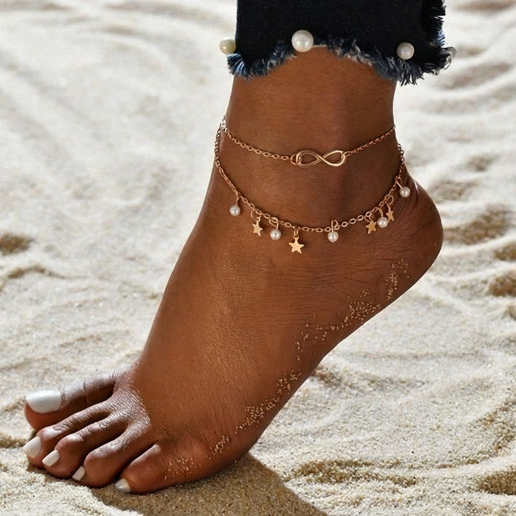 Endless Anklet + Pearls and Stars