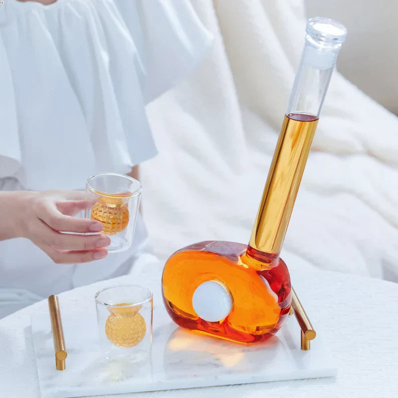 Whisky Bottle - Golf Club Set Edition with Glasses